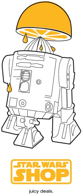 Espremendo o R2-D2 de Star Wars