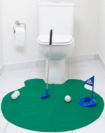 Mini Golf de banheiro