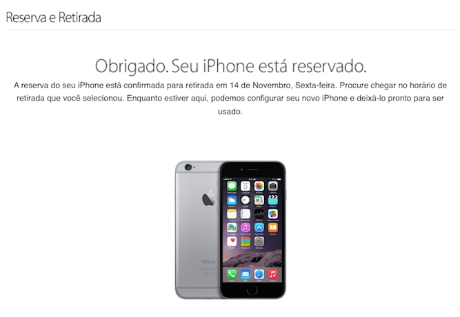 Pré venda do iPhone 6 no Brasil