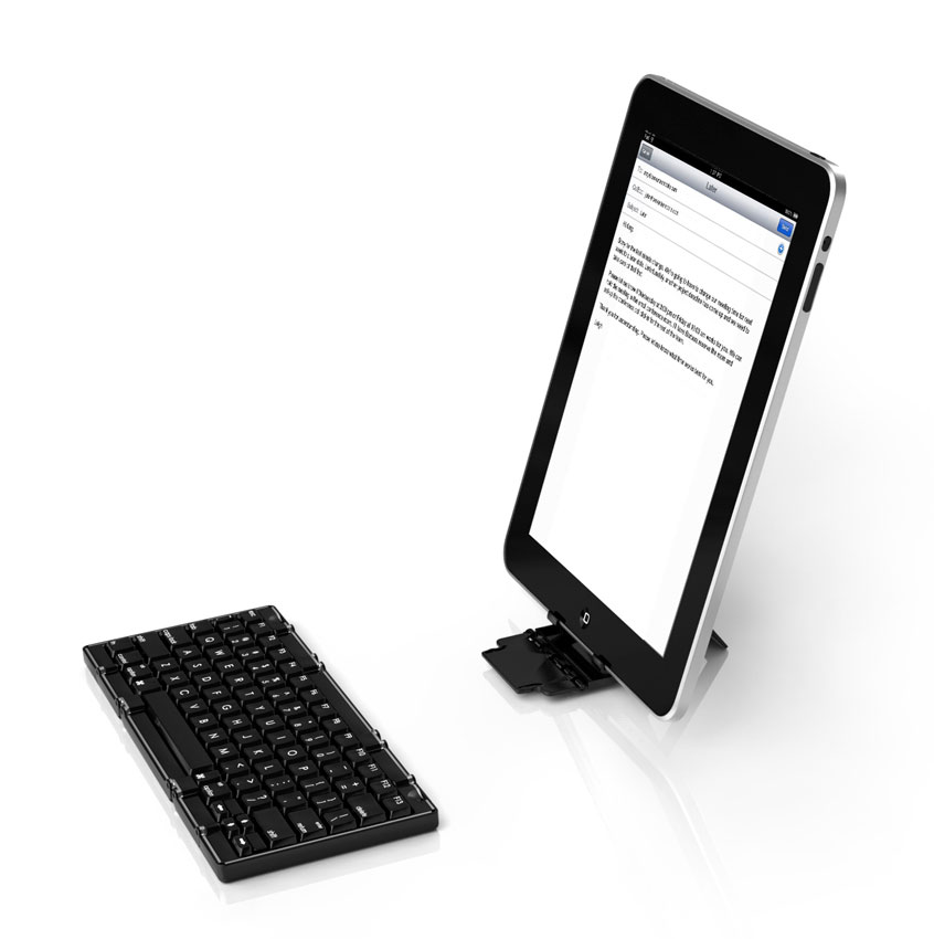 Teclado portátil para iPad e iPhone